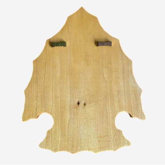 Handmade key holder, wood wall art pyrografy, deer theme - Picture 2 of 4